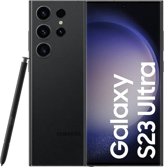 Samsung Galaxy S23 Ultra, 256GB, Phantom Black, UAE Version, 5G Mobile Phone, Dual SIM, Android Smartphone, 1 Year Manufacturer Warranty